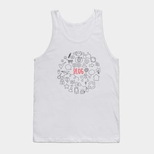 Blogger gift, blog icons Tank Top